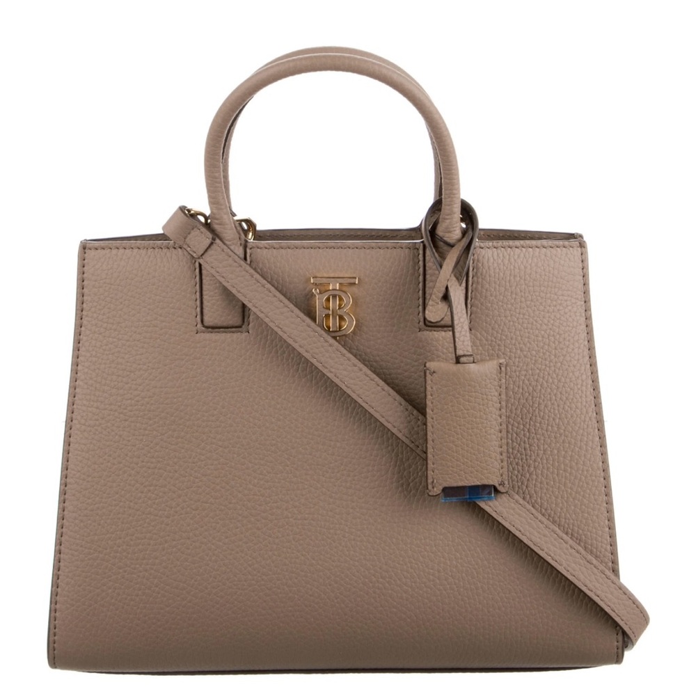 Burberry Tan Leather Tote Bag